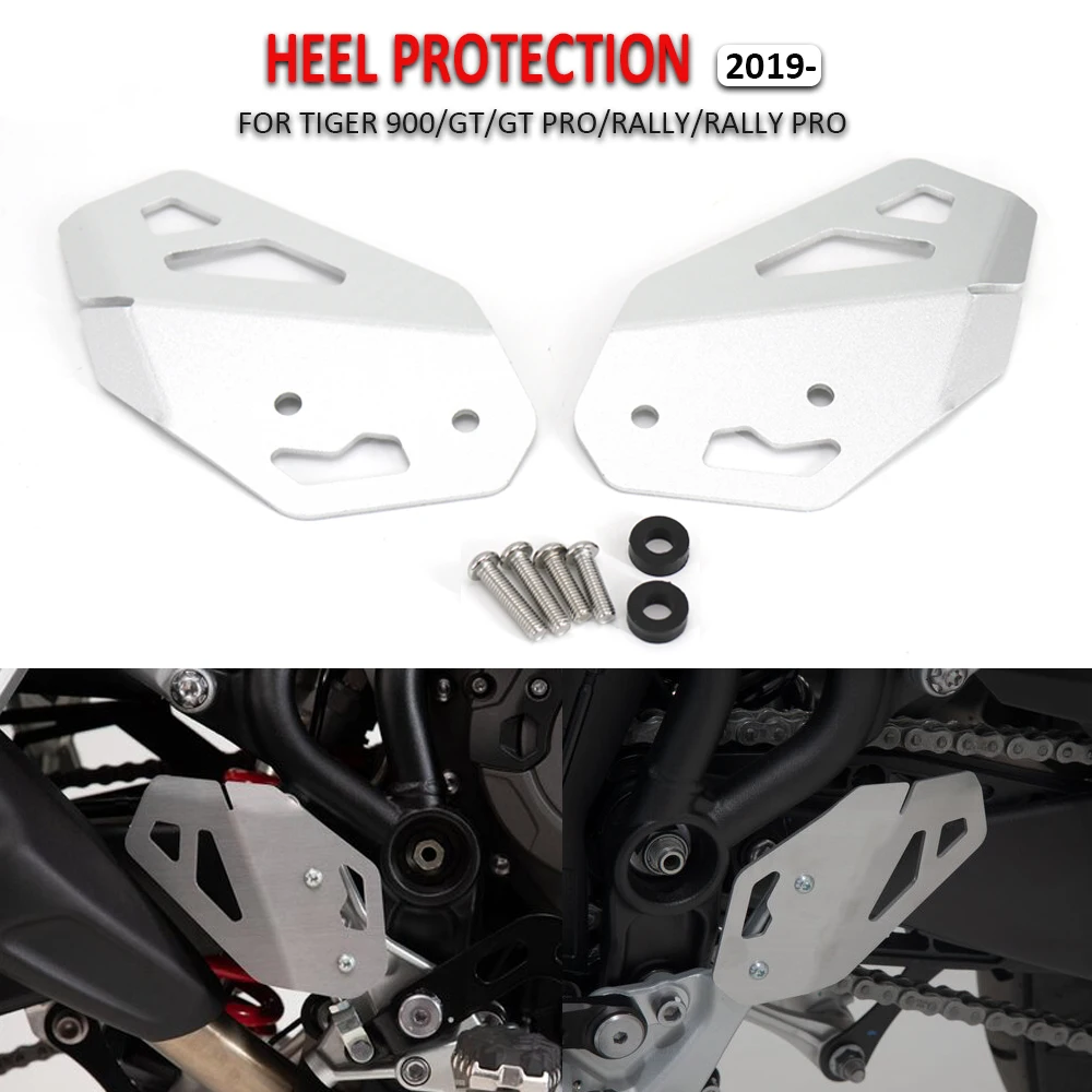 

Left And Right Heel Guards protector Guard Rear Foot Brake Lever Pedal Shifter Cover For Tiger 900 GT PRO RALLY TIGER900