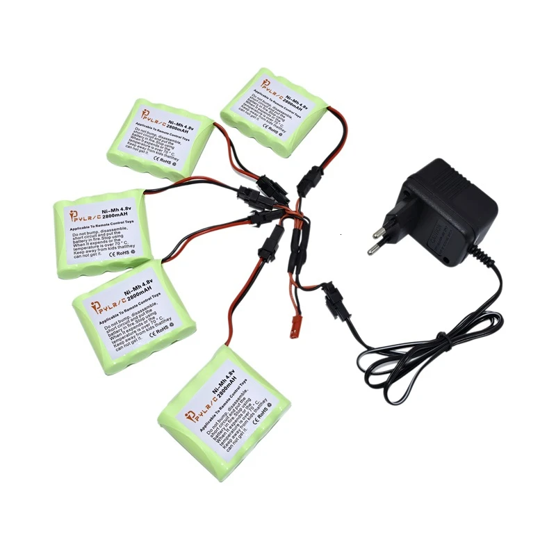 4 8 v 2800mah Ni MH аккумулятор и зарядное устройство для радиоуправляемых игрушек