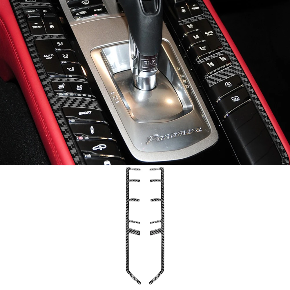 

Central Control Function Button Box Decoration Sticker Decal Cover Trim for Panamera 2010-2016 Car Interior Accessories