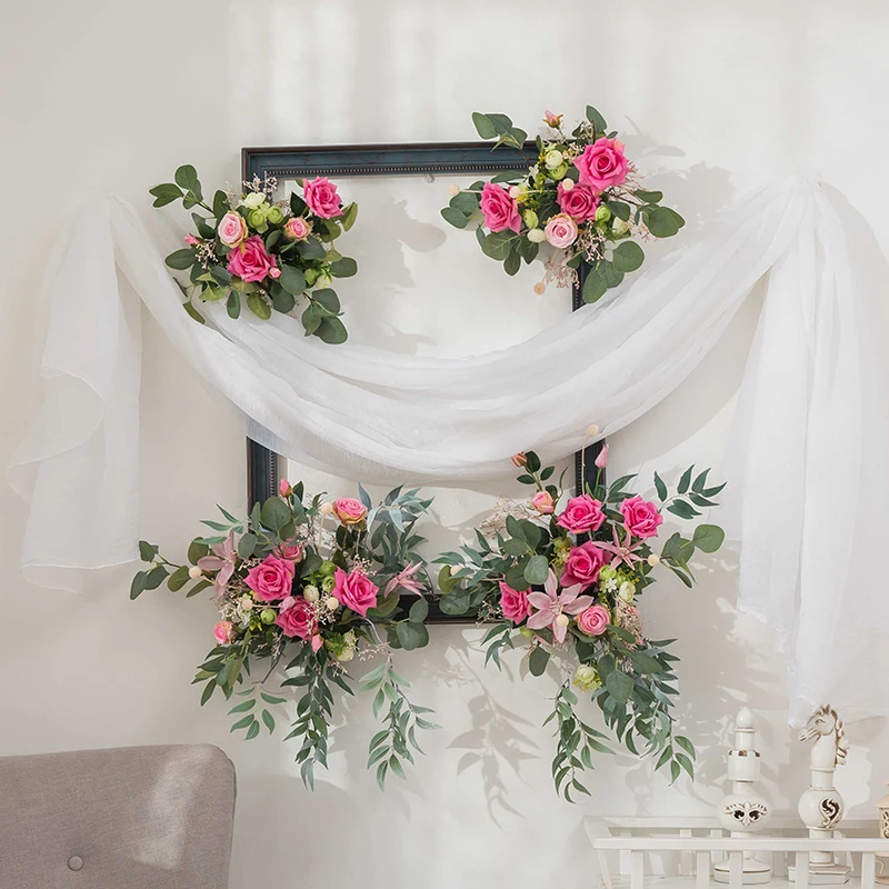 Искусственные цветы сухие настенные украшения цветок поддельные фоторамка обои