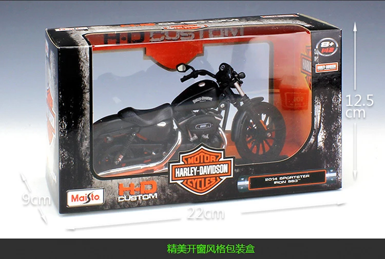 1:12 SPORTSTER IRON883 Maisto модель автомобиля металлическая литая под давлением модель спортивный гоночный мотоцикл модель мотоцикл для коллекционных