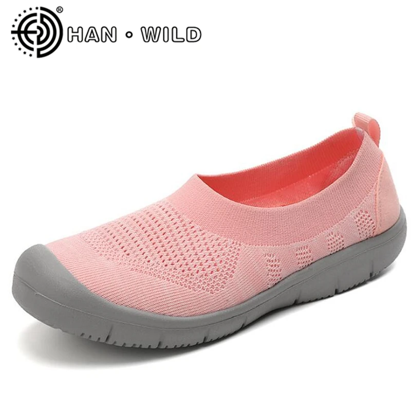 Туфли-Лоферы женские сетчатые мягкие дышащие без застежки Мокасины балетки