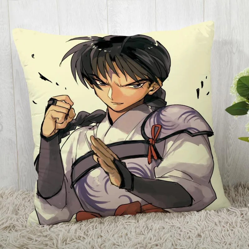 Наволочки на заказ InuYasha квадратная наволочка Рождественская Наволочка на молнии наволочка 40*40 см, 45*45 см(с одной стороны - Цвет: 2