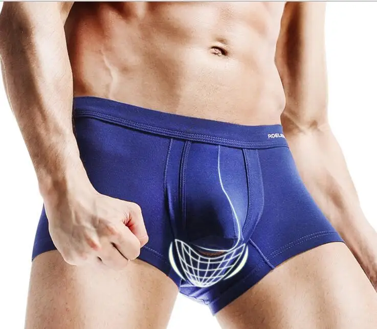 Брендовые мужские боксеры короткое нижнее белье для здоровья Мошонка сумка