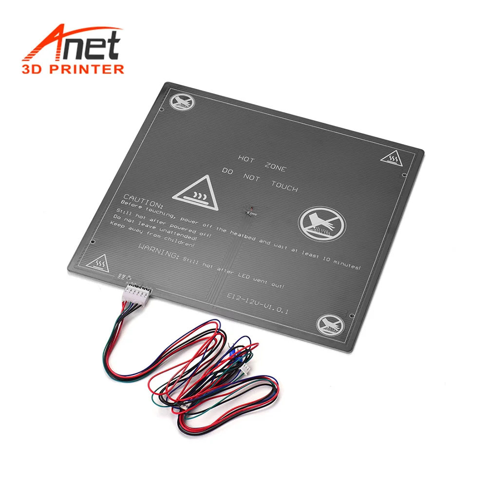 3D-принтер Anet 12V нагревательная платформа для горячей кровати термопласт алюминий