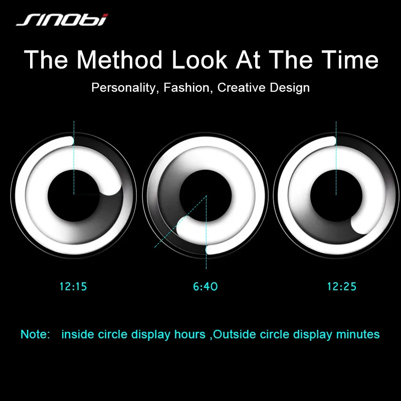 Мужские наручные часы SINOBI черные спортивные с уникальным дизайном из
