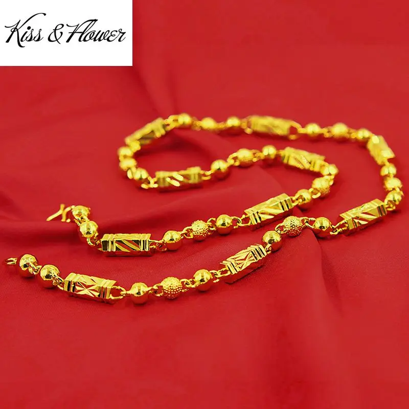 

1 шт., цепочка из золота 24 карата с цветком, в винтажном стиле