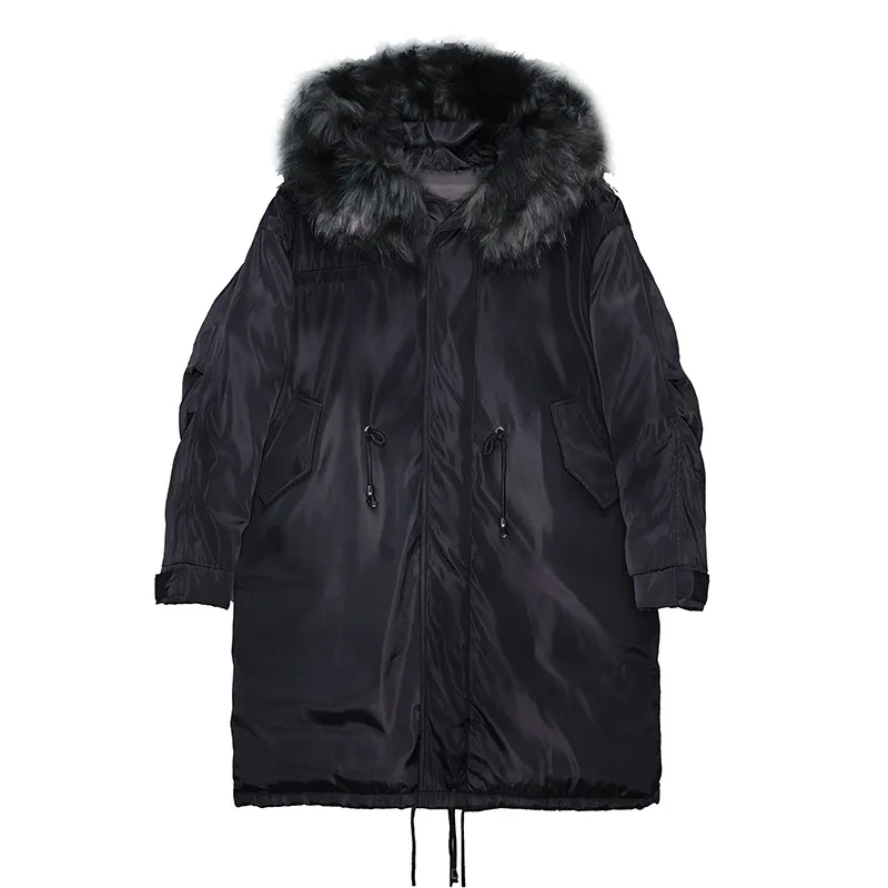 Теплый пуховик средней длины для беременных зимнее женское пальто с капюшоном