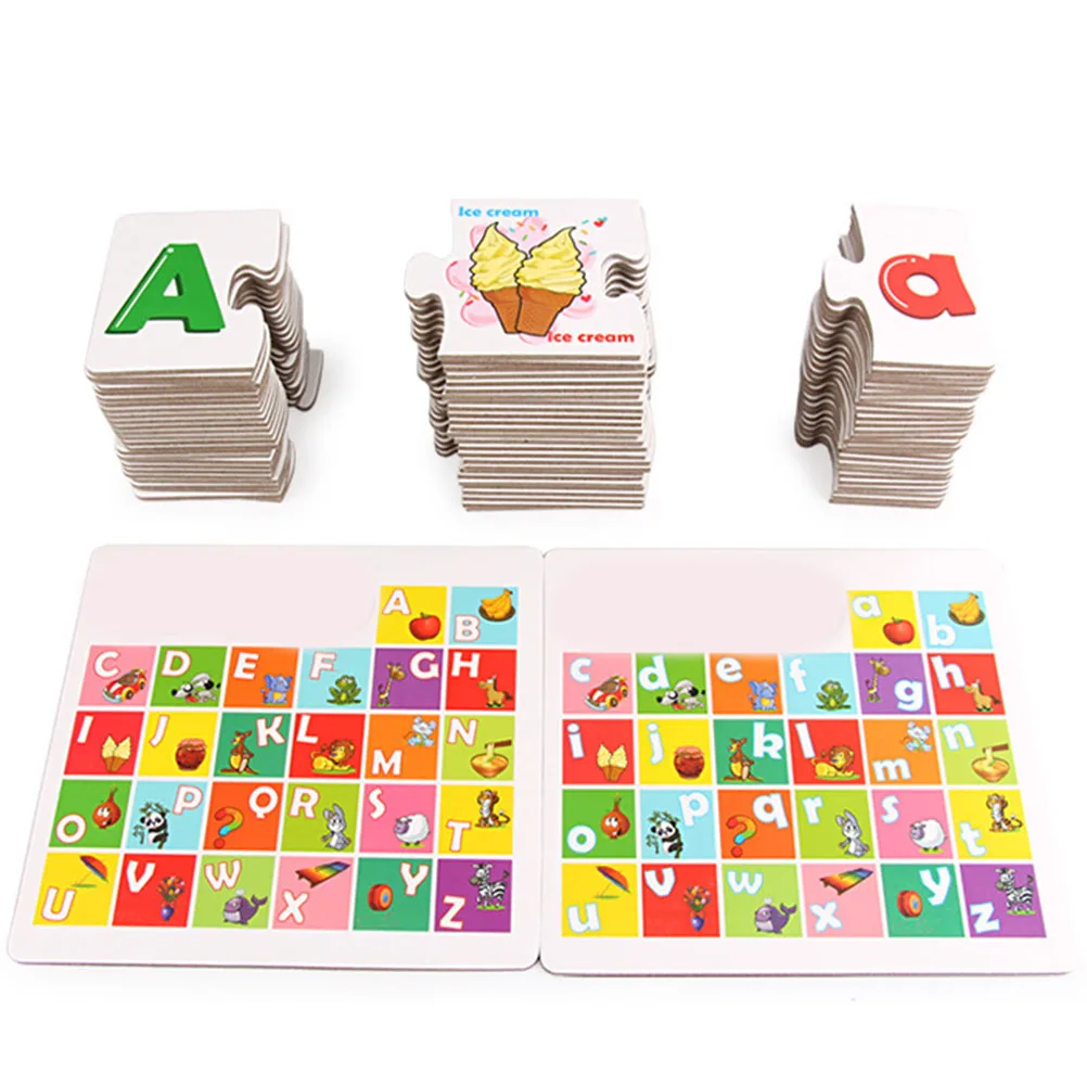 Детская Когнитивная головоломка маленькие буквы пара карт фрукты животные