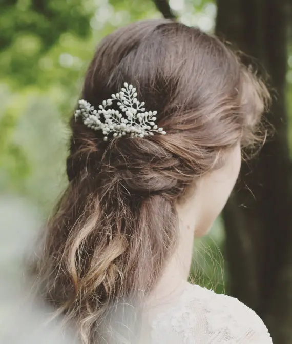 Новый жемчужный стиль головной убор для невесты вставленная расческа свадебные