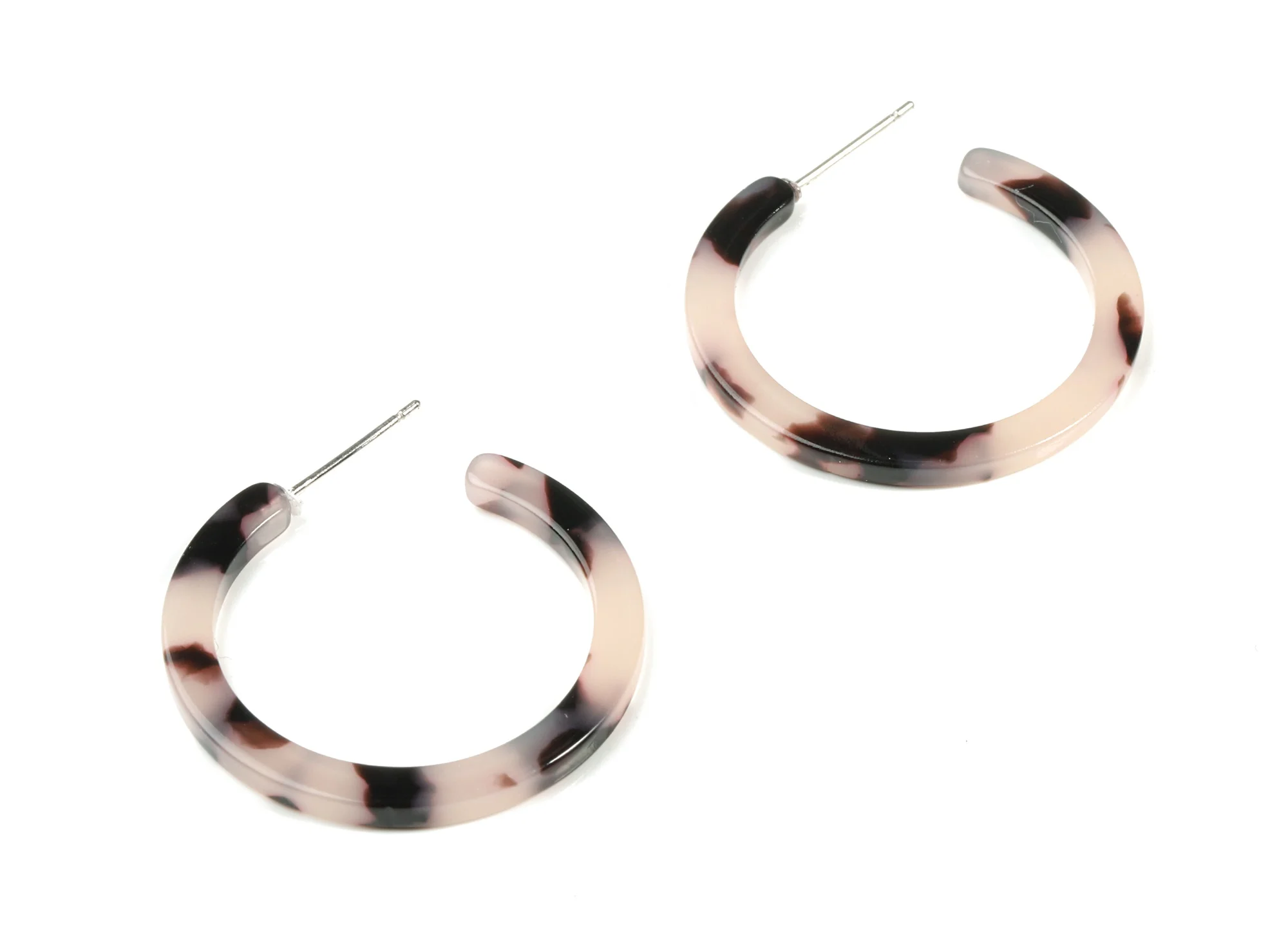 Ацетатные серьги гвоздики C принадлежности для ювелирных изделий 6 шт./лот 30 57x28 75x2