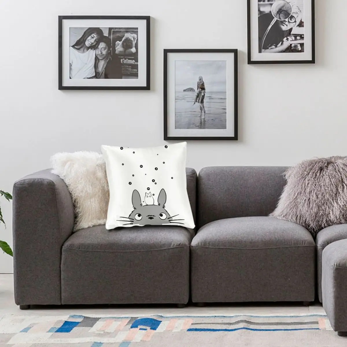 

My Neighbour Totoro Throw Pillow Cover Polyester Decorative Pillow Creative Pillowcase