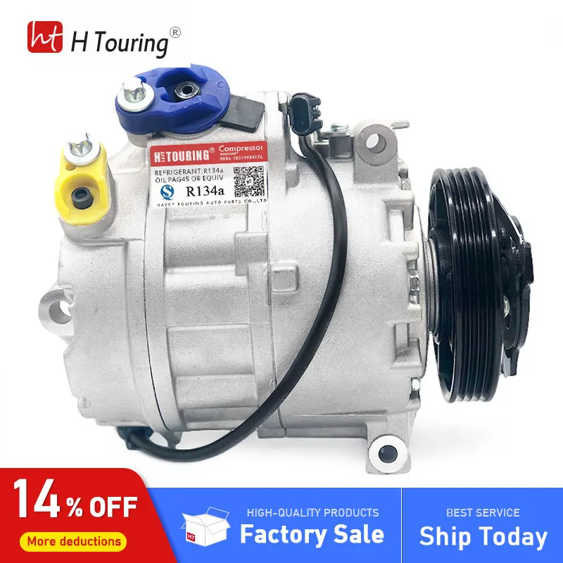 Для BMW E70 X5 07-13 4.8i AC компрессор кондиционера CSE717 64529195975 64529185144 64509121760 64529195976 64529121760