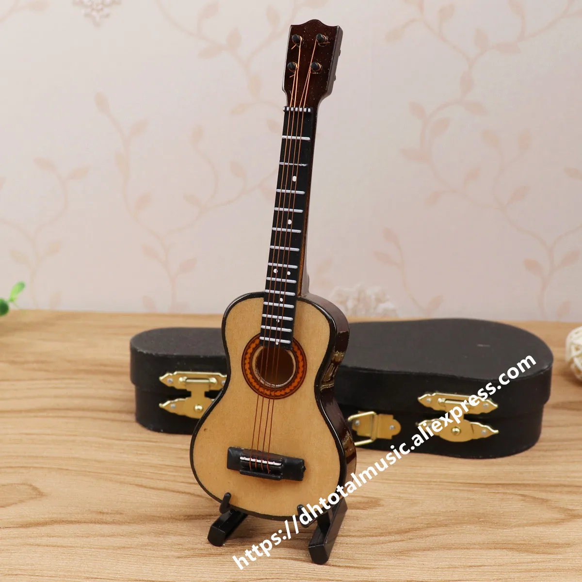 Миниатюрная модель Ukelele Деревянный мини музыкальный инструмент коллекция