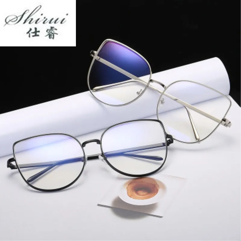 Большие оправы для очков Прозрачная женская оправа градусные очки кошачий глаз