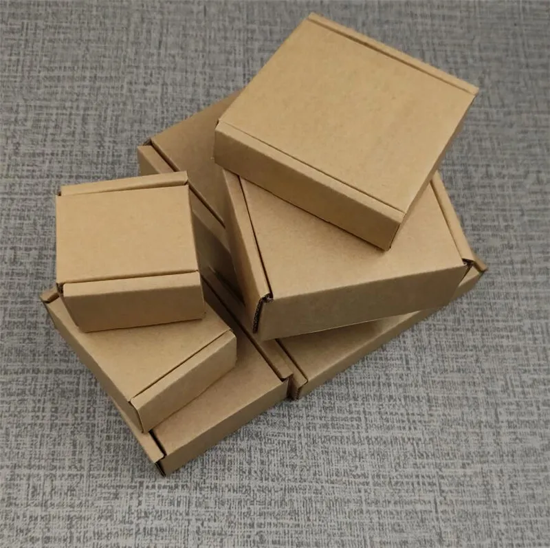 

100 шт. оптовая продажа, коробка для доставки гофрированной бумаги небольшого размера, упаковка для мелких предметов, коробка для доставки ак...