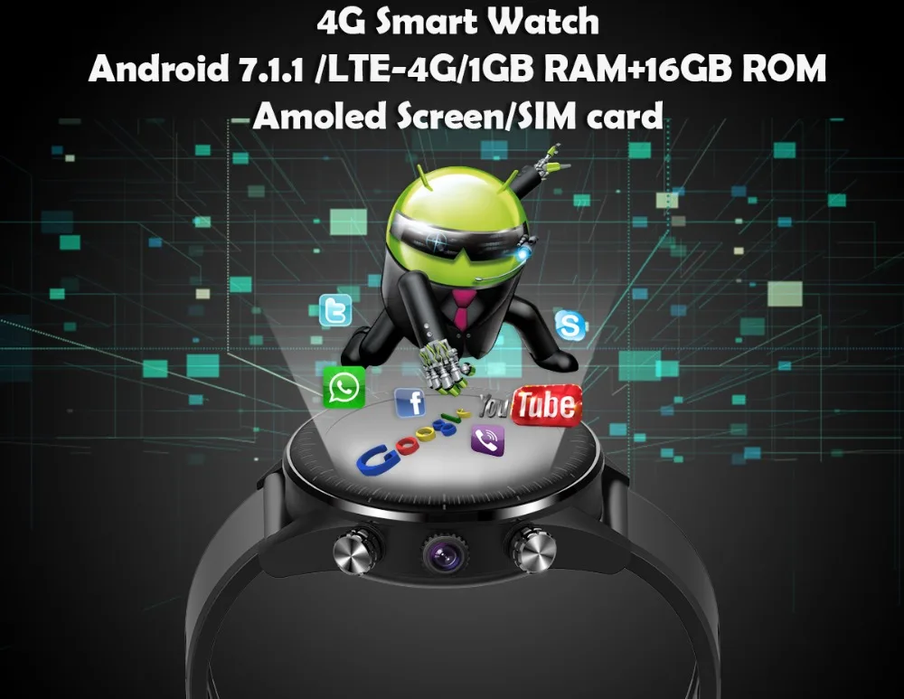 696 KC05 Новые 4G Смарт-часы для мужчин Android 7.1.1 5MP HD камера gps Smartwatch 610Mah заменить мужчин t ремешок водонепроницаемые часы 1GB+ 16GB