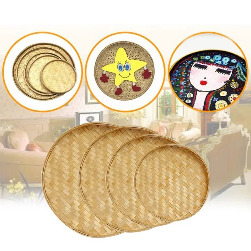 Тканое вручную бамбуковое сито ручная роспись своими руками декоративное