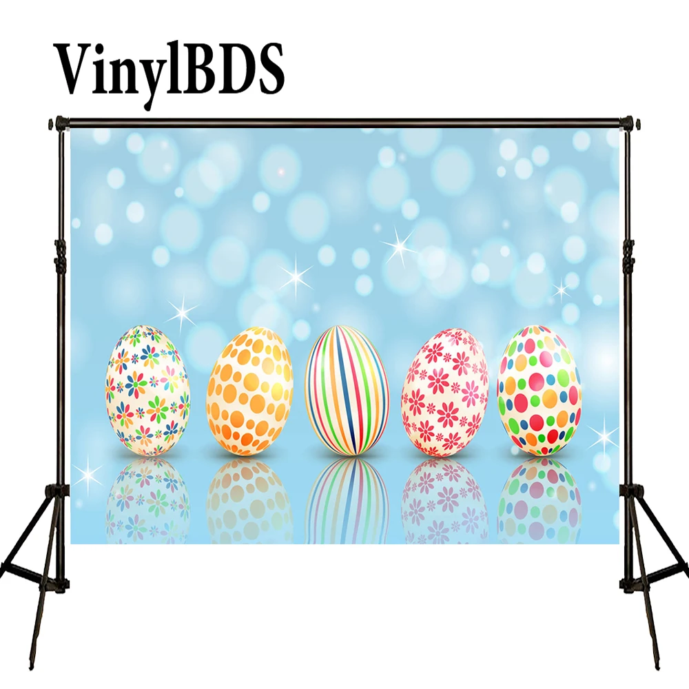 

VinylBDS Easter Day Basket Branch Bunny Photo Studio Background Easter Photography Backdrops