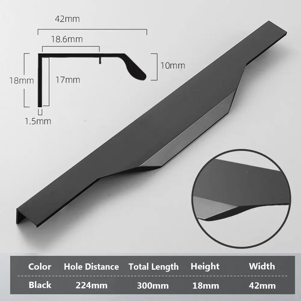 

Скрытый шкаф из алюминиевого сплава, выдвижные ящики, домашняя фурнитура, ручка шкафа