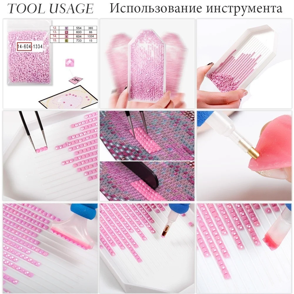 HUACAN 5D алмазная картина полностью квадратное животное лебедь дрель вышивка