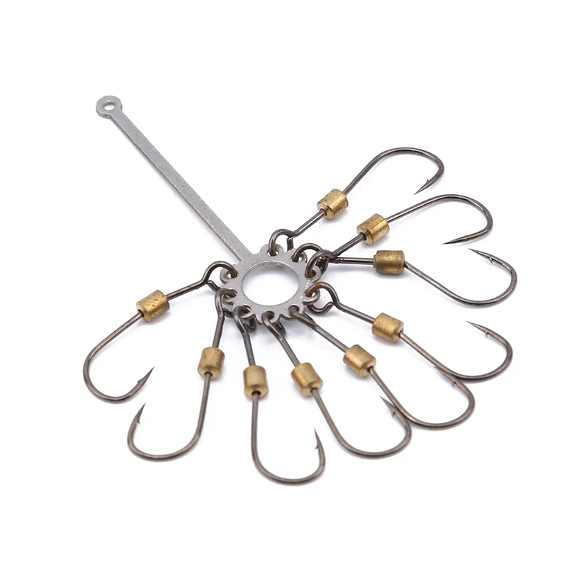 

1pcs Iron Explosion Carp Fishing Hook Jig Hooks Fishing Accessories Barbed Plate Disk Hooks Fishhook Set