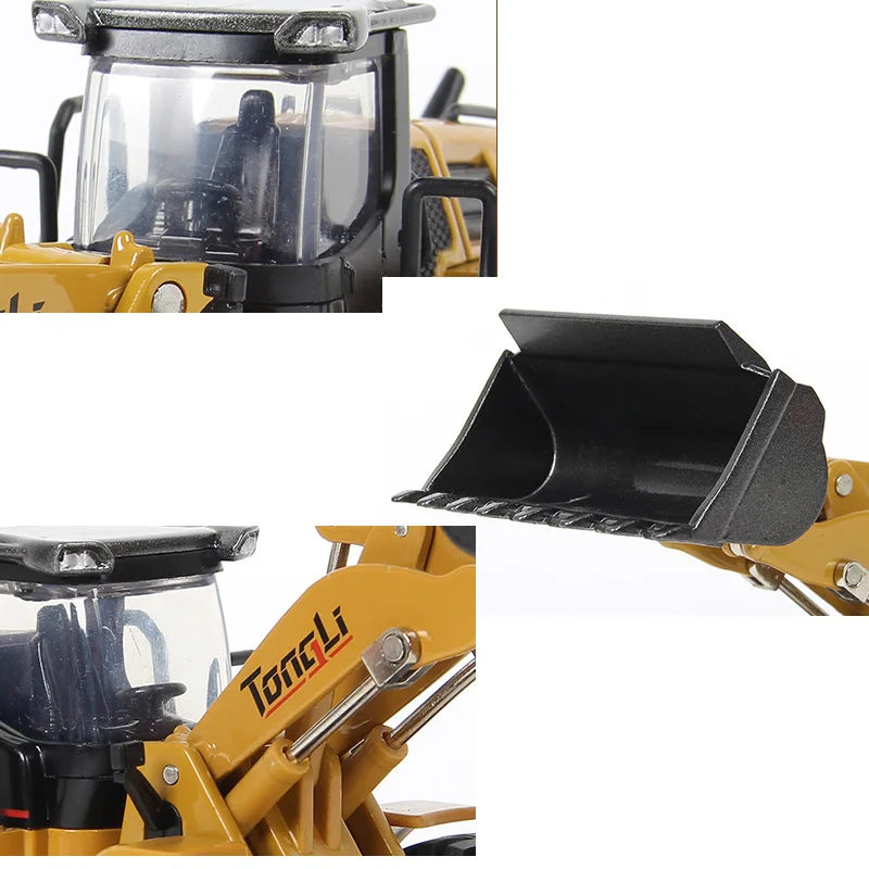 TongLi игрушки из сплава масштаб 1:50 модель гидравлического самосвала экскаватор