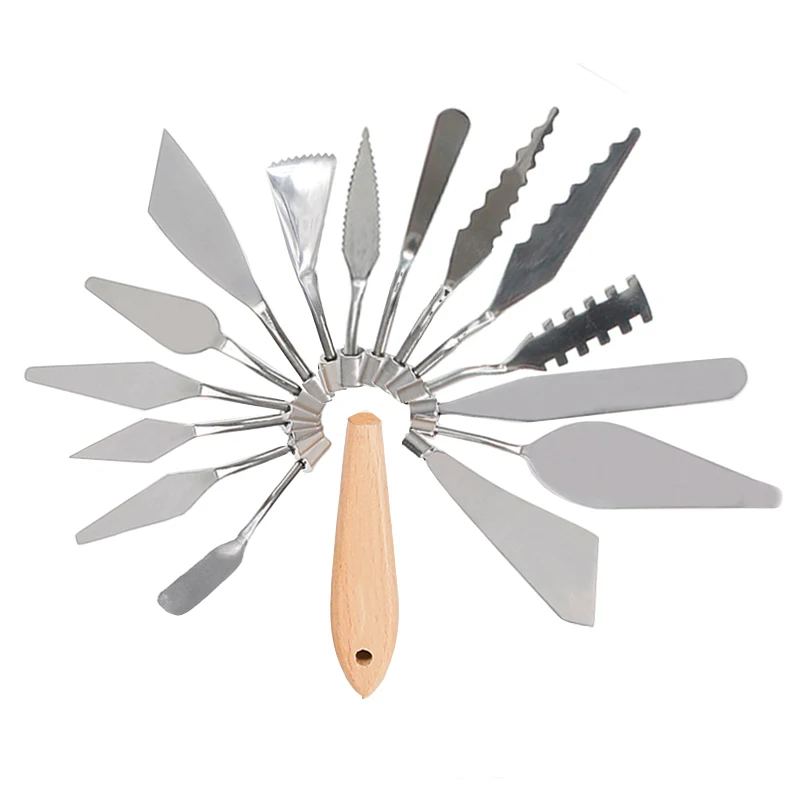 Палитра масляных ножей смешанный скребок для скребка краска инструмент