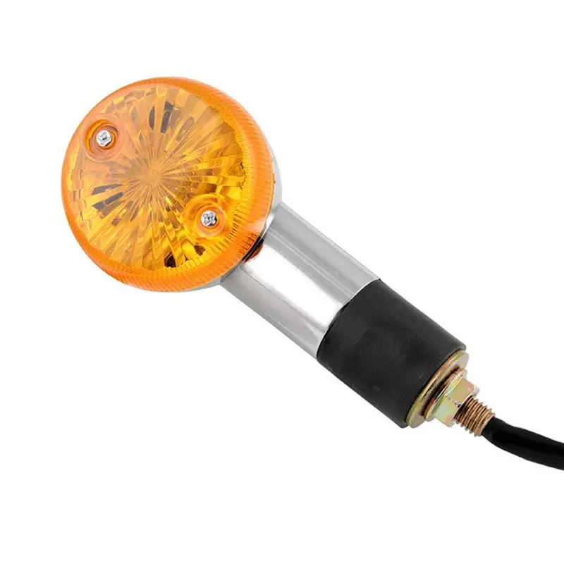 

2Pcs Bullet Motorcycle Front Rear Turn Signal Light Indicators Blinkers Amber