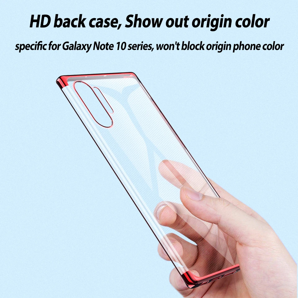 Ультратонкий Мягкий ТПУ прозрачный чехол для samsung Galaxy Note 10 + 5G телефонные чехлы Plus