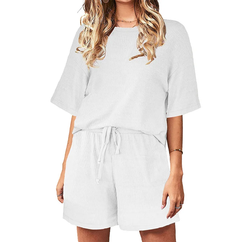 

Donsignet New Women's Pajamas Fashion Summer Pure Color Fungus Pajamas Sleeveless Home Women's Suit