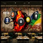 Ретро Ностальгия изображение бильярдного зала Настенная роспись настенная бумага Бильярдный клуб промышленный Декор Фон настенная бумага 3D настенное покрытие