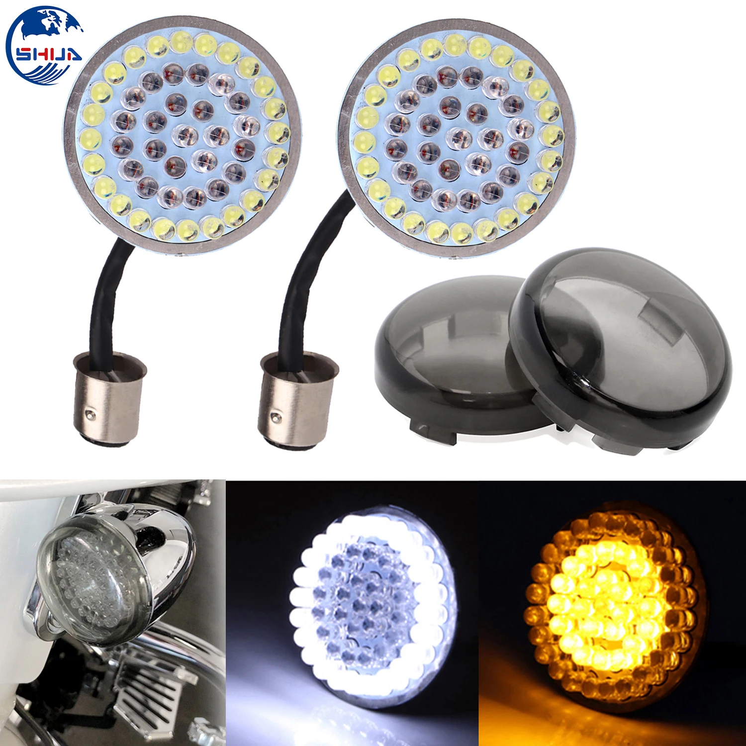 1157 светодиодный поворотник бег мигалка светильник с дым абажур для лампы