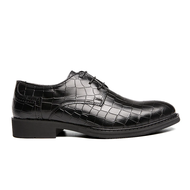 Men Dress Shoes Wedding Oxford Shoes Lace-Up high quality business Casual Shoes Mens Formal Shoes Flats Party Office Shoes 38-47