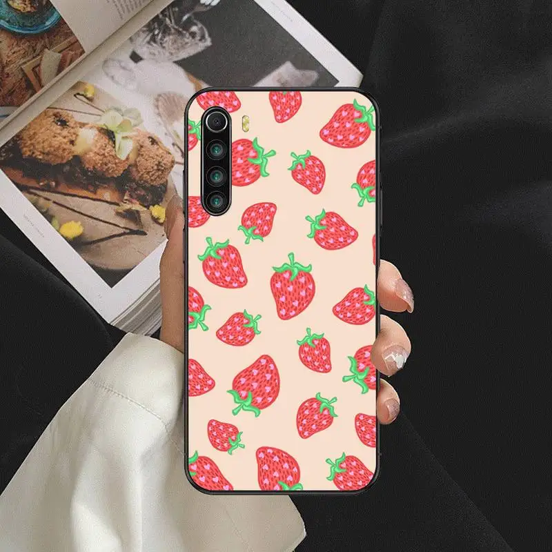 

Strawberry Tasty Food Fruit Phone Case For Samsung A01 A10 A02 A20 A31 A40 A50 S A52 A51 A70 A71 A80 A91 Cover Fundas Coque