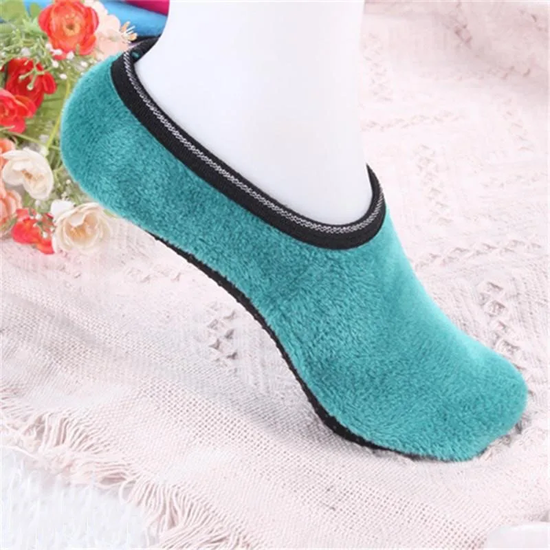 

Hot Selling New Socks Thickened Non-slip Anti Slip Rubber Dots Women Fitness Yoga Warm Slippers Sports Sock