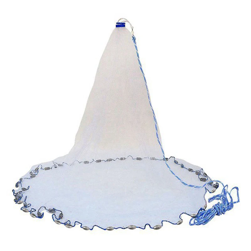 14Ft 4 2 м рыболовная сеть приманки легко бросить ручная литая прочной нейлоновой