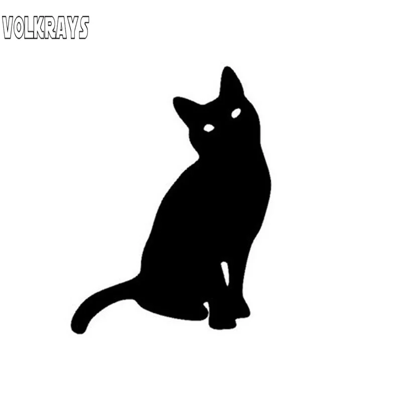 

Volkrays, мультяшная наклейка на автомобиль, кошка, кошка, аксессуары для мотоциклов, водонепроницаемая Солнцезащитная Светоотражающая наклей...