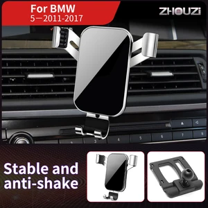 car mobile phone holder for bmw 5 series 5gt f10 f11 2011 2017 mounts stand gps gravity navigation bracket car accessories free global shipping