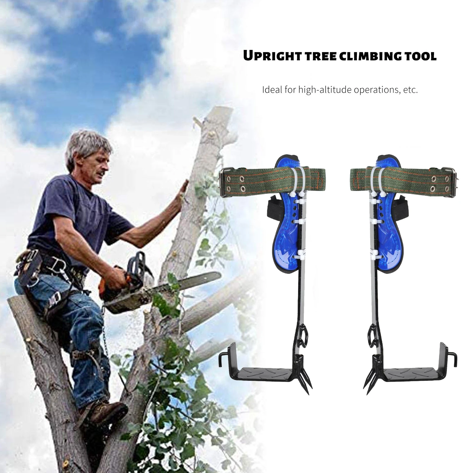 

Upright Tree Climbing Tool Special Foot Tie Hornet Foot Buckle Fruit Tree Fruit Picking Iron Shoes Branch Pruning Tree Climbing