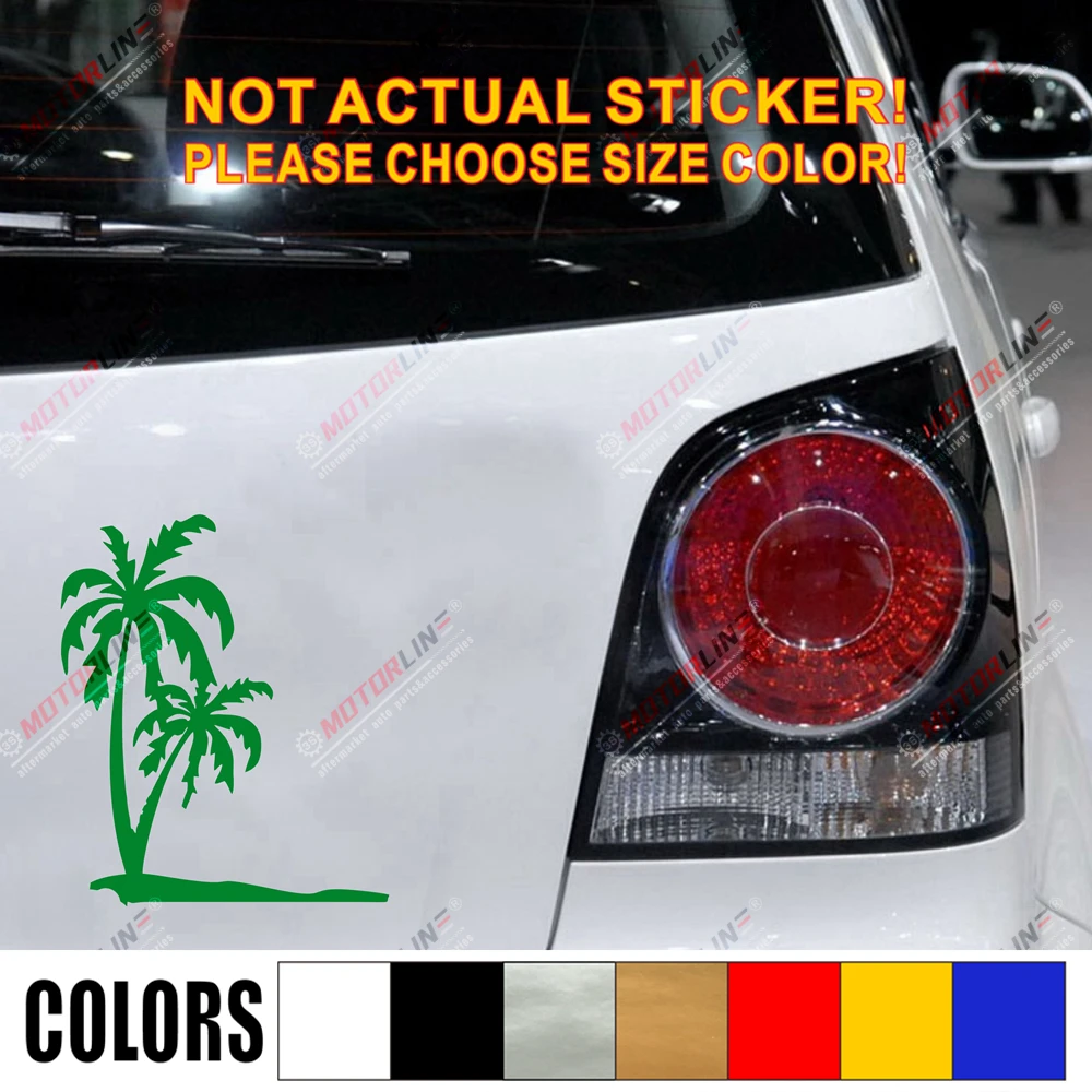 Наклейка на пальмовое дерево Гавайский Автомобильный багажник лодка окно винил