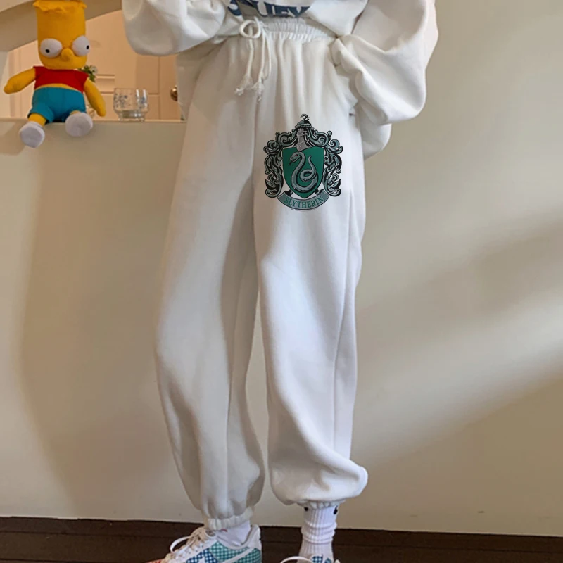 Толстовка со значком Slytherin толстовка с капюшоном в стиле Харадзюку белые топы