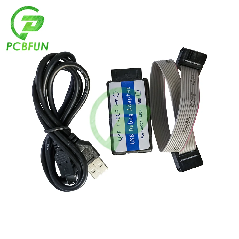 C8051F Эмулятор загрузчика программатор JTAG/C2 U-EC6/EC3 USB отладочный адаптер 3 V-5V C8051F00