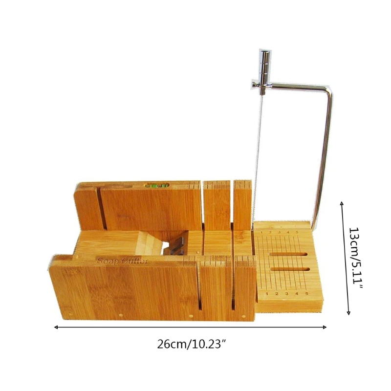 Multifunctional bamboo soap mold handmade bread knife oblique grater to make cake cheese 1 Set x Wooden Soap Cutter. |