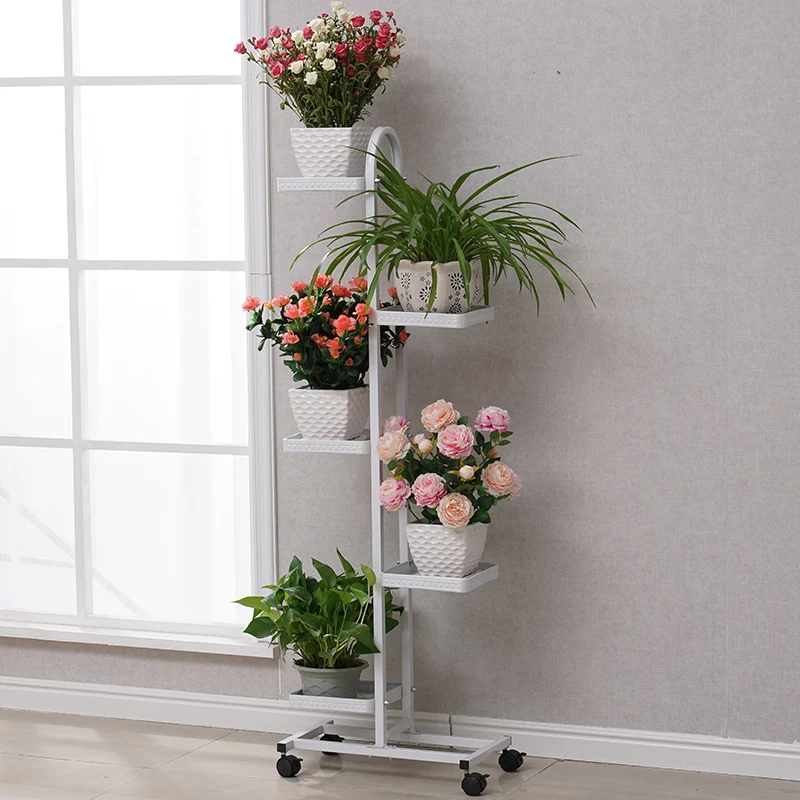 Цветочная консоль рамка для цветочного горшка кованые железные шкивы гостиной