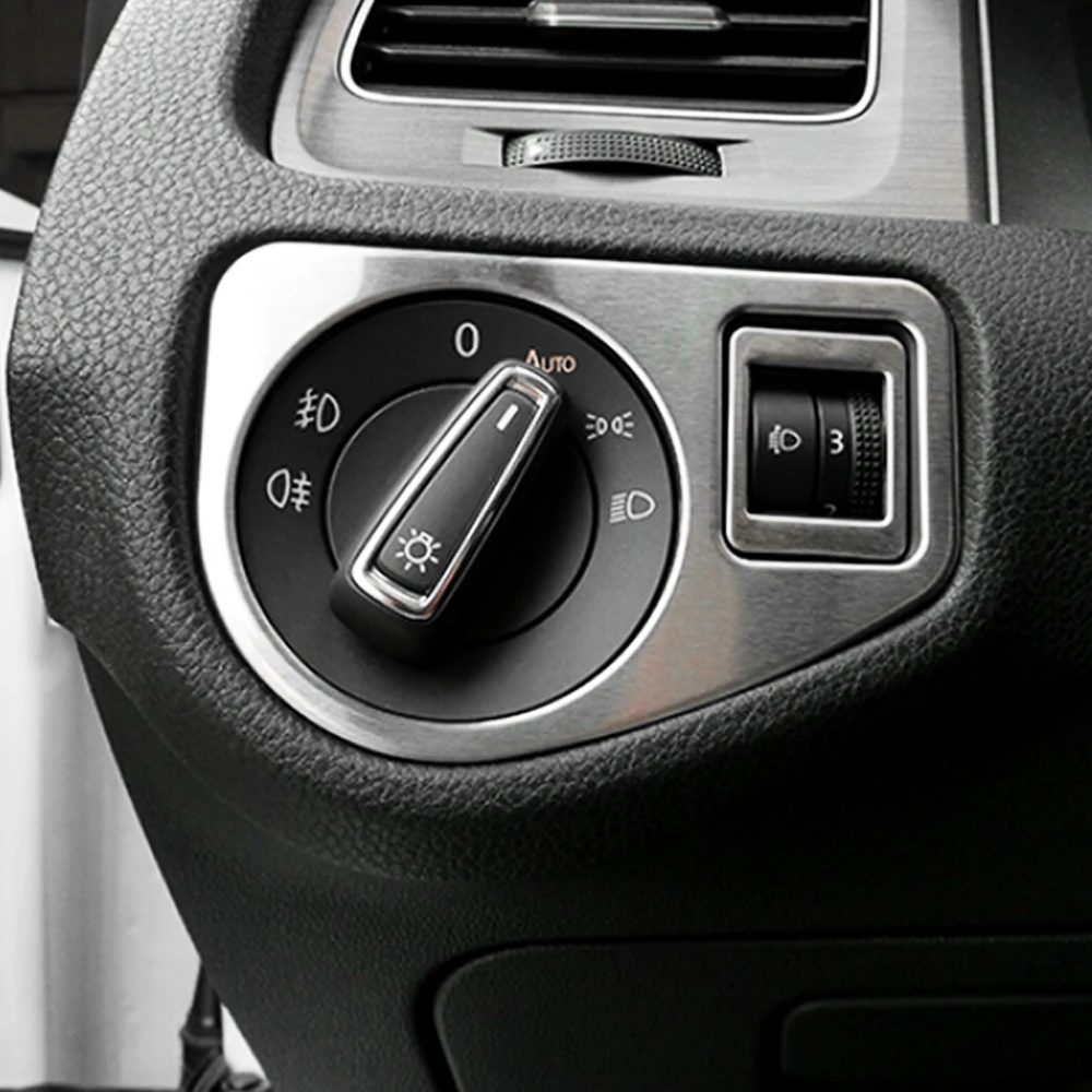 Накладка на переднюю фару для Volkswagen VW Golf 7 MK7 VII GTI R 2014-2017 налобный фонарь из