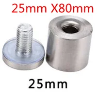 25mm X80mm 10 шт.! Профессиональная реклама, гвозди противостояние болт из нержавеющей стали зеркало стекло стены поддержка крепежные винты Декор оборудования - Цвет: 25mm X80mm