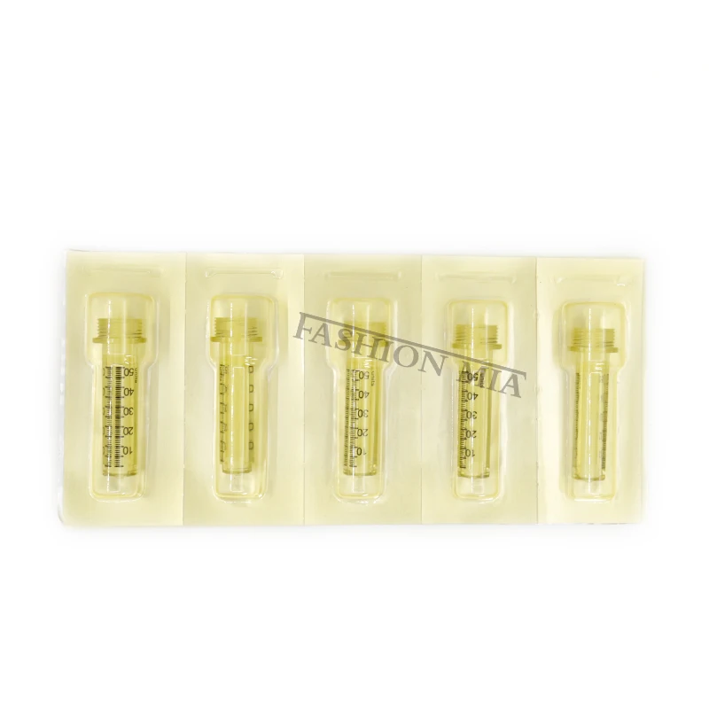 0.5ml Disposable Sterile Syringe Ampoule head for hyaluronic Pen For Hyaluronic Gun High Pressure Wrinkles Removal Water Syringe