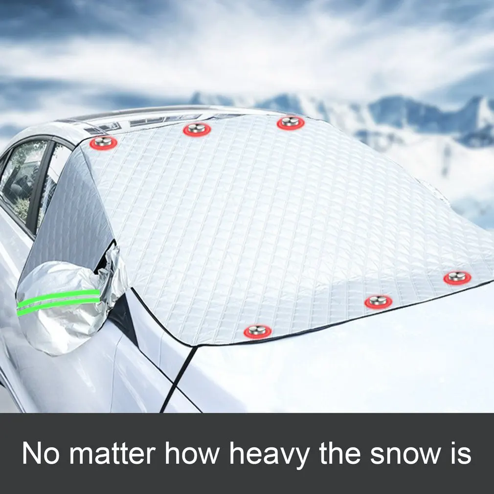 

Durable Aluminum Foil Non-woven Fabric Upgraded Thickened Anti-frost Snow Block Cover Sun Protection Windshield