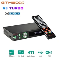 gtmedia v8 turbo satellite receiver tv box decoder hd dvb s2x t2 cable 1080p m3u support ca card vcmacm pk v8 pro 2